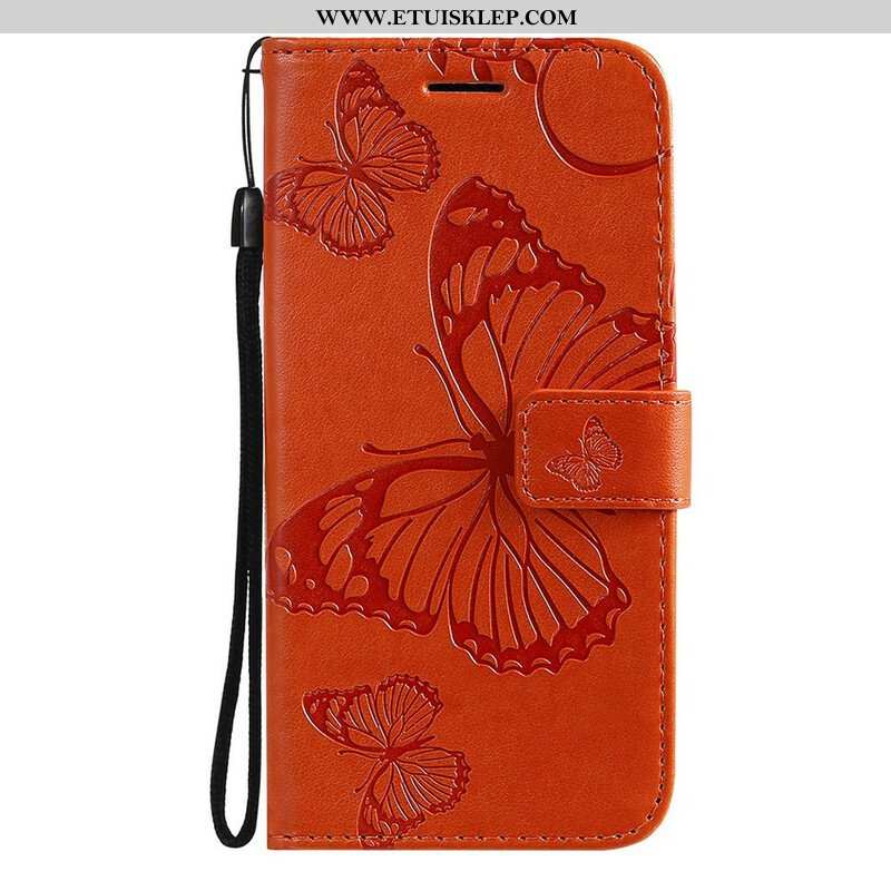Etui Folio do Poco M3 Pro 5G Gigantyczne Motyle
